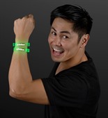 Cosmos Green Glow LED Printed Wristband
