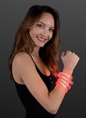 Cosmos Red Glow LED Printed Wristband
