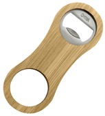 Curve Bamboo Bottle Opener Key Ring