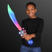 Curved Multicolour LED Pirate Sword