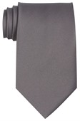 Dark Grey Polyester Tie