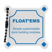 Dock Shaped Floating Keyring