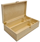 Dual Timber Hinged Box With Clamp Closure