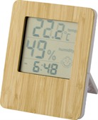 Farino Bamboo Clock & Weather Station