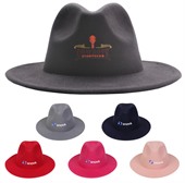 Felt Wide Brim Fedora Cowboy Hat