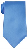 French Blue Polyester Tie