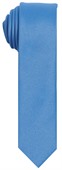 French Blue Skinny Polyester Tie