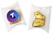 Gold Lindt Bunny In Clear Pillow Pack