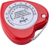 Heart Shaped BMI Tape Heart Shaped BMI Tape Measures can be custom printed with your details.easure