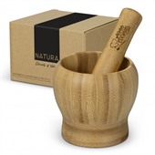 HerbGrind Bamboo Mortar and Pestle