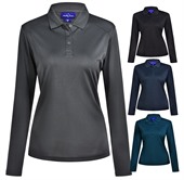 Hestia Ladies Bamboo Long Sleeve Polo