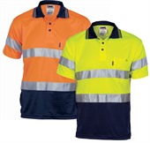 Hi Vis Cool Breathe Short Sleeve Polo With Reflective Tape