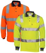 Hi Vis Long Sleeve Biomotion Taped Polo