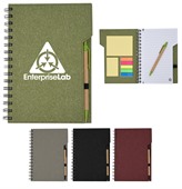 Holland Spiral Notebook Pen With Sticky Notes
