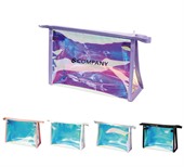Holographic Transparent Cosmetic Bag