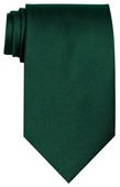 Hunter Green Polyester Tie
