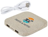 Isako Square Wheat Fibre Wireless Charger