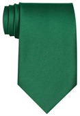 Kelly Green Polyester Tie