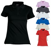 Ladies Pique Knit Fitted Polo