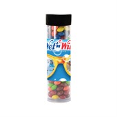 Large Gourmet Plastic Tube With Chocolate Beans