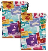 Large Satin Drawstring Bag