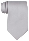 Light Grey Polyester Tie
