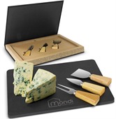 Luxury Rectangular Slate Cheese Board Set