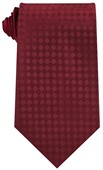 Maroon Aberdeen Polyester Tie