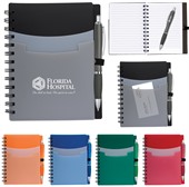 Marquette Tri Pocket Notebook & Satin Pen