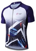 Men's Ultra Mesh Polyester Raglan Short Sleeve Cycling Top