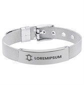 Metal Bracelet With Adjustable Needle Buckle