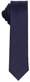 Navy Blue Skinny Polyester Tie