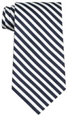 Navy Blue White Winchester Polyester Tie