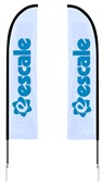 O1B Large Straight Feather Banner Two Side Print