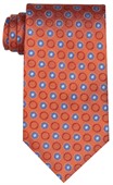 Orange Cambridge Polyester Tie