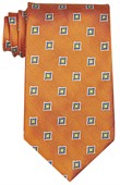 Orange Mendoza Polyester Tie