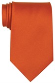 Orange Polyester Tie