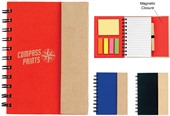 Peabody Spiral Notebook With Sticky Notes & Flags