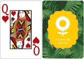 Poker Cards Custom Back Jumbo Face
