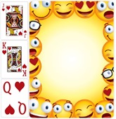 Poker Cards Customisable Emoji Theme Back