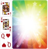 Poker Cards Customisable Starburst Theme Back
