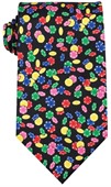 Poker Chips Theme Polyester Tie