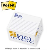 Post-it® Full Rectangular 3" x 4" Cube