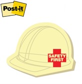 Post-it® Medium Hard Hat Shaped Notes