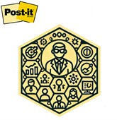 Post-it® XLarge Hexagon Shaped Notes