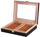 Premium 8-Cigar Leather Case