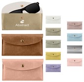 PU Leather Snap Closure Sunglass Pouch