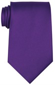 Purple Polyester Tie