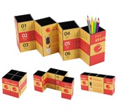 Quartora Four-panel Foldable Pen Holder