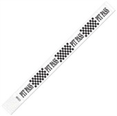Racing Tyvek Patterned Wristband